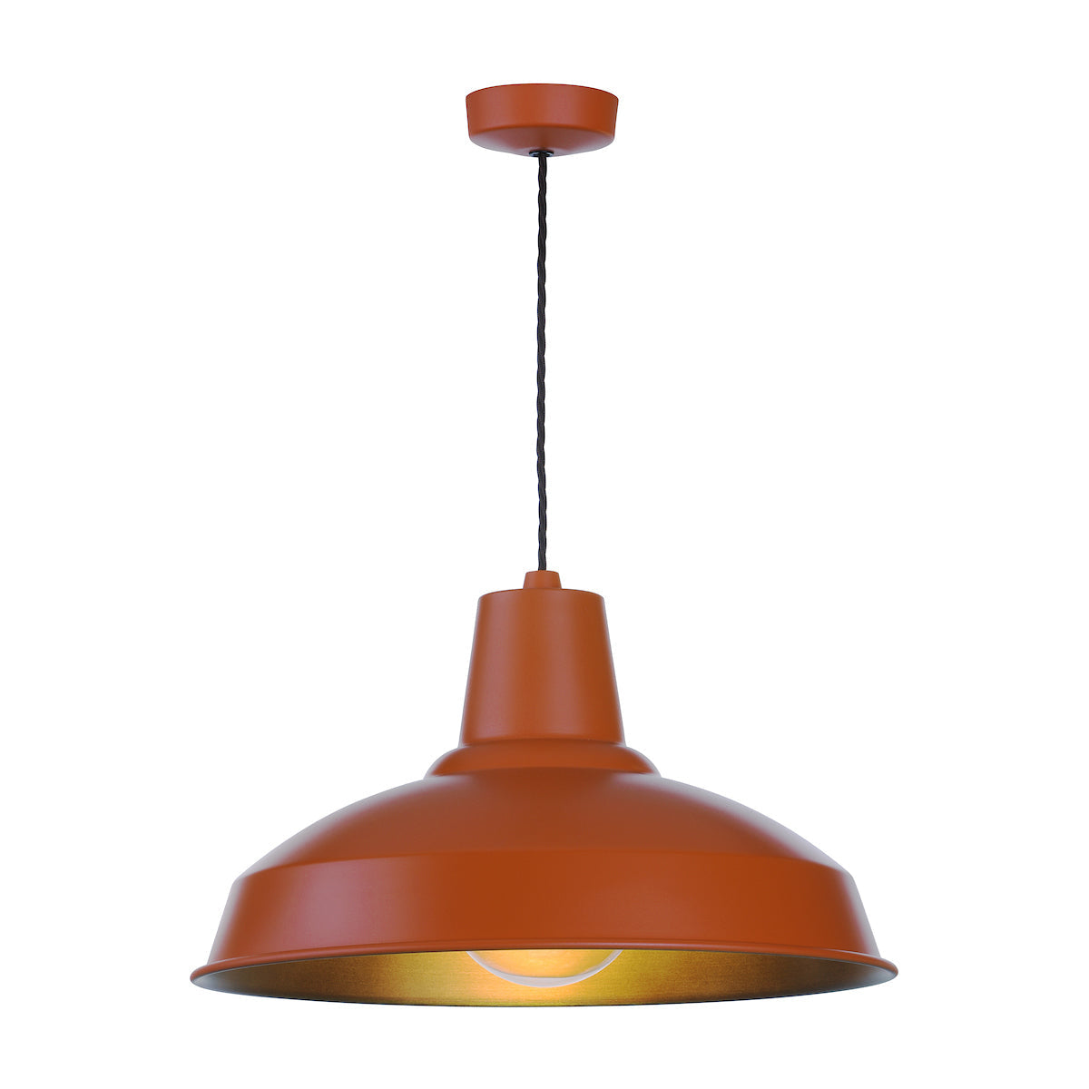 David Hunt Reclamation Pendant Marmalade & Antique Brass – from Amos Lighting + Home