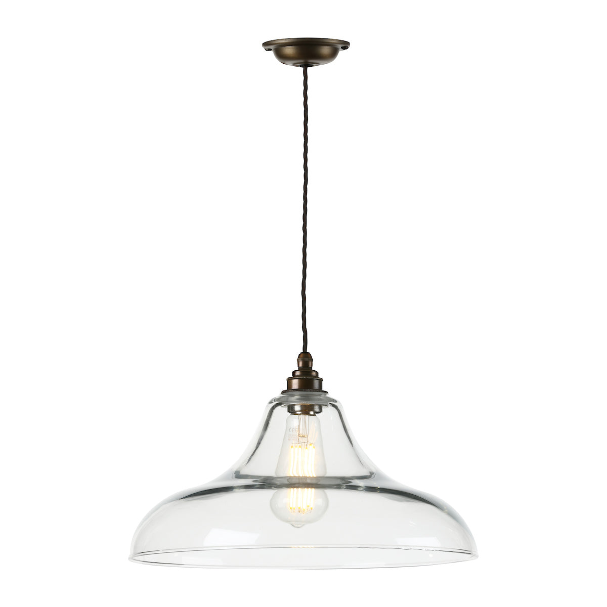 David Hunt Ruskin Pendant Antique Brass – from Amos Lighting + Home
