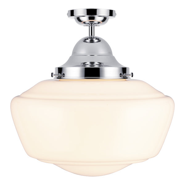David Hunt Rydal Bathroom Ceiling Light Opal Glass IP44 – from Amos Lighting + Home