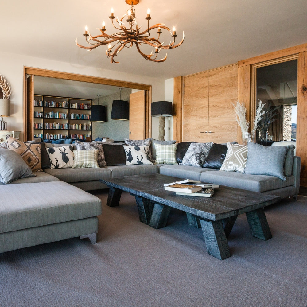 David Hunt Stag10 Light Pendant Highland Rustic – from Amos Lighting + Home