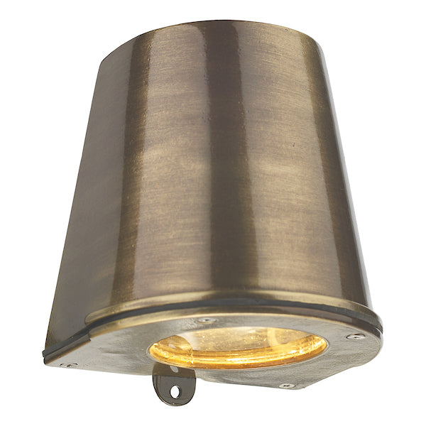 David Hunt Strait Outdoor Wall Light, Antique Brass IP44 – from Amos Lighting + Home