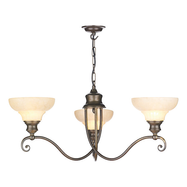 David Hunt Stratford 3LT Pendant Aged Brass & Glass – from Amos Lighting + Home