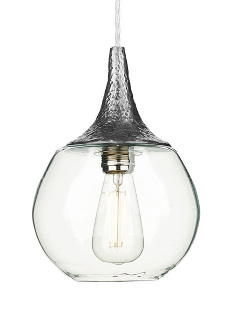 David Hunt Teardrop Pewter Pendant – from Amos Lighting + Home