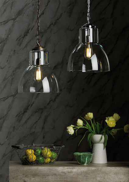 David Hunt Upton Polished Chrome Pendant Large – from Amos Lighting + Home