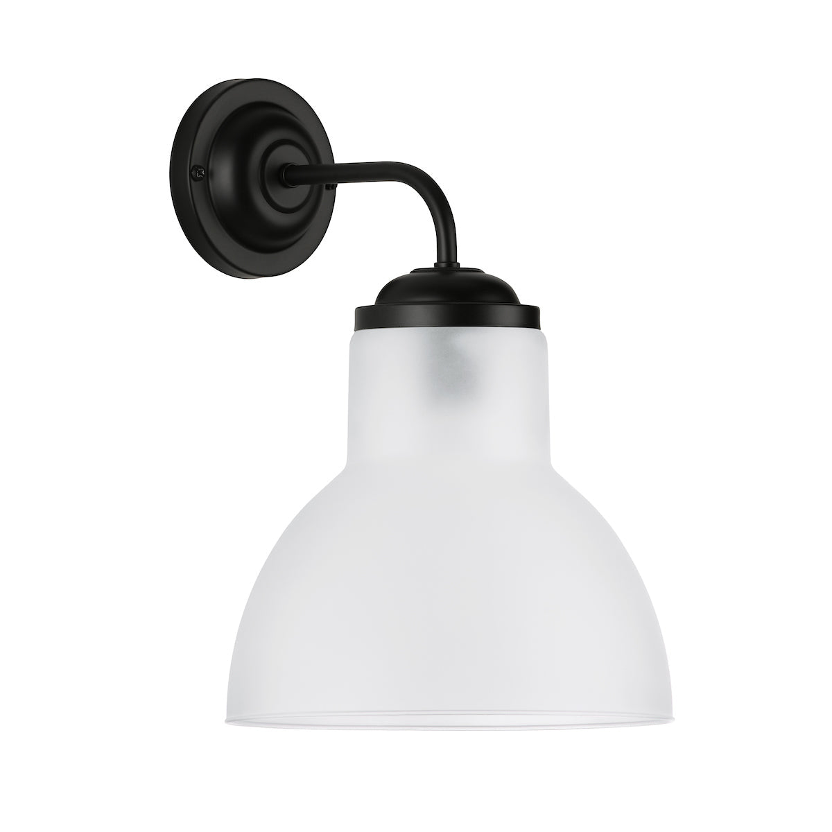 David Hunt Upton Wall Light Black / Opal – from Amos Lighting + Home