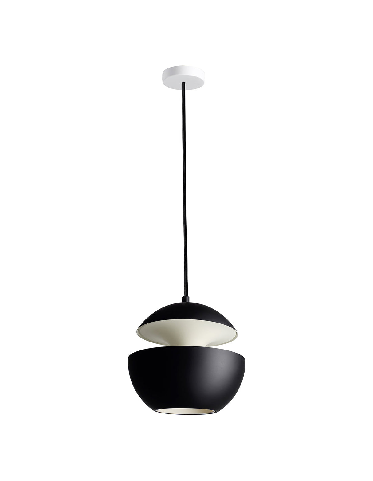 DCW Editions HERE COMES THE SUN 175 Pendant Black & White – from Amos Lighting + Home
