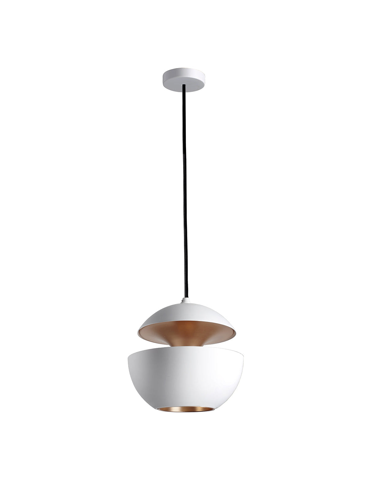 DCW Editions HERE COMES THE SUN 175 Pendant White & Copper – from Amos Lighting + Home