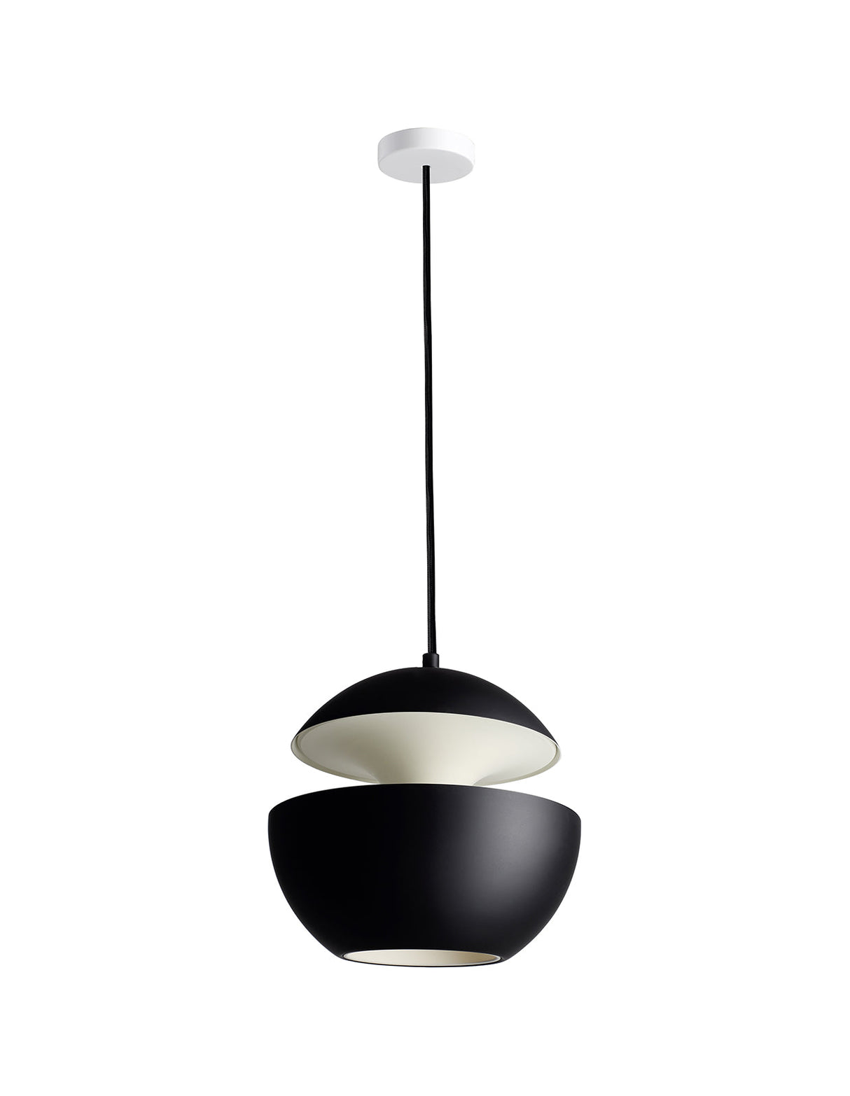 DCW Editions HERE COMES THE SUN 250 Pendant Black & White – from Amos Lighting + Home