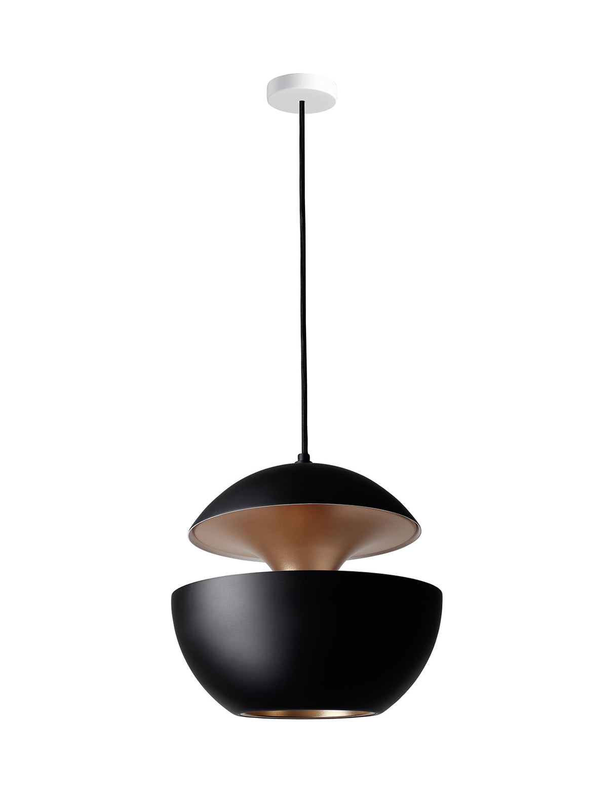DCW Editions HERE COMES THE SUN 350 Pendant Black & Copper – from Amos Lighting + Home