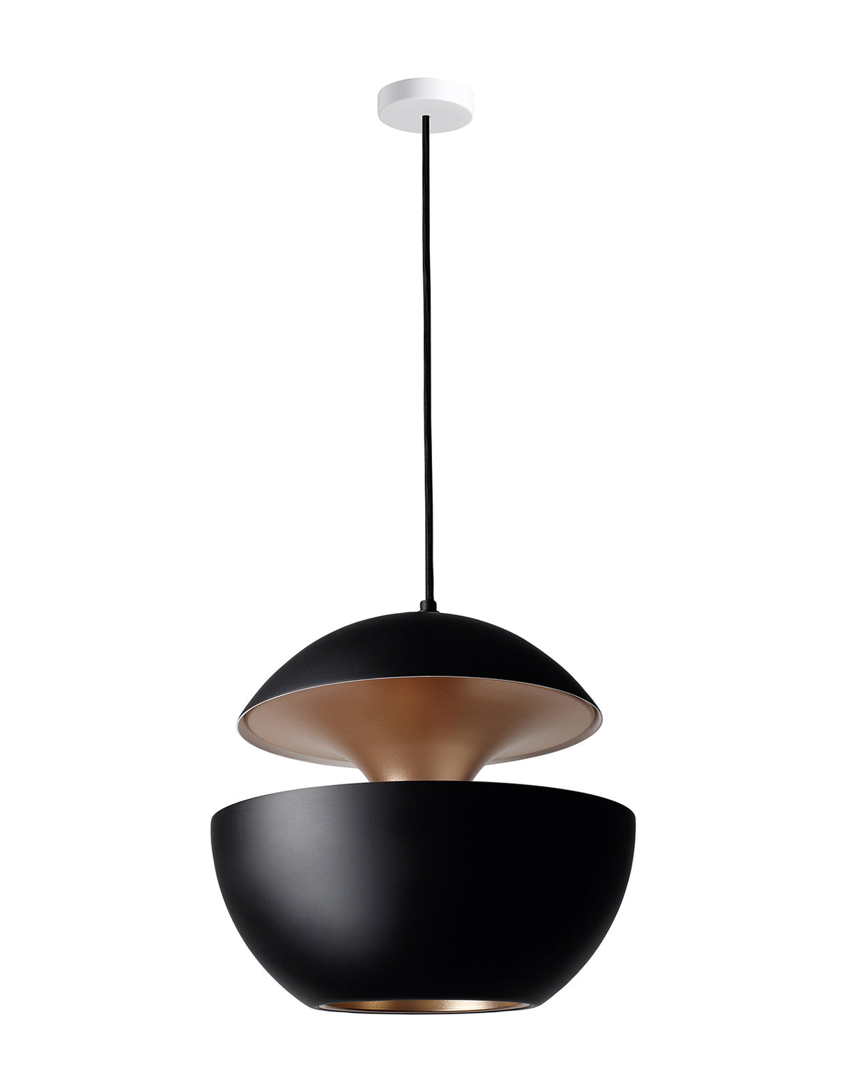 DCW Editions HERE COMES THE SUN 450 Pendant Black & Copper – from Amos Lighting + Home