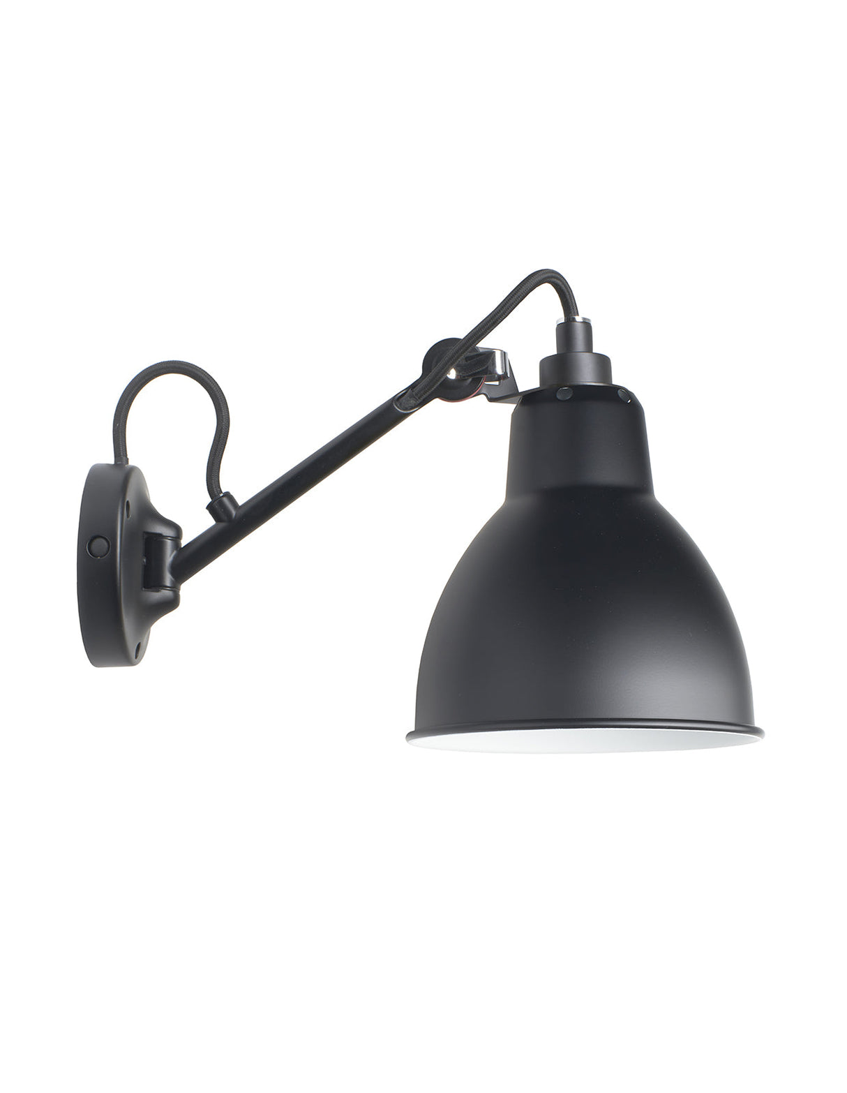 DCW Editions LAMPE GRAS N°104 Black Wall Light Round Shade – from Amos Lighting + Home