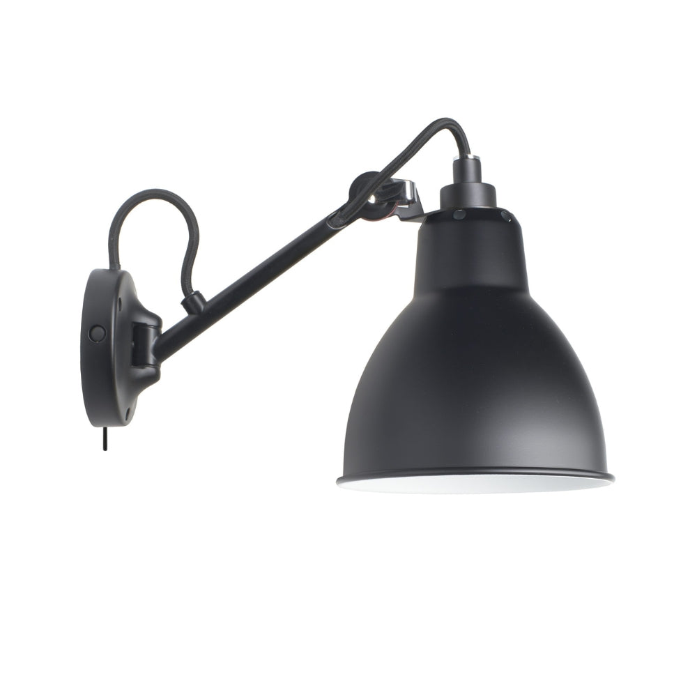 DCW Editions LAMPE GRAS N°104 Black Wall Light Round Shade (Switched) – from Amos Lighting + Home