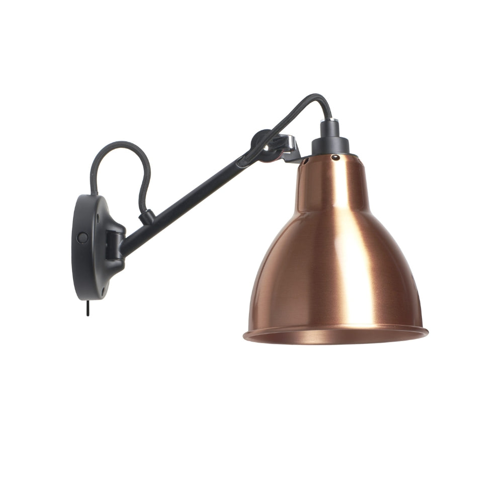 DCW Editions LAMPE GRAS N°104 Copper Wall Light Round Shade (Switched) – from Amos Lighting + Home