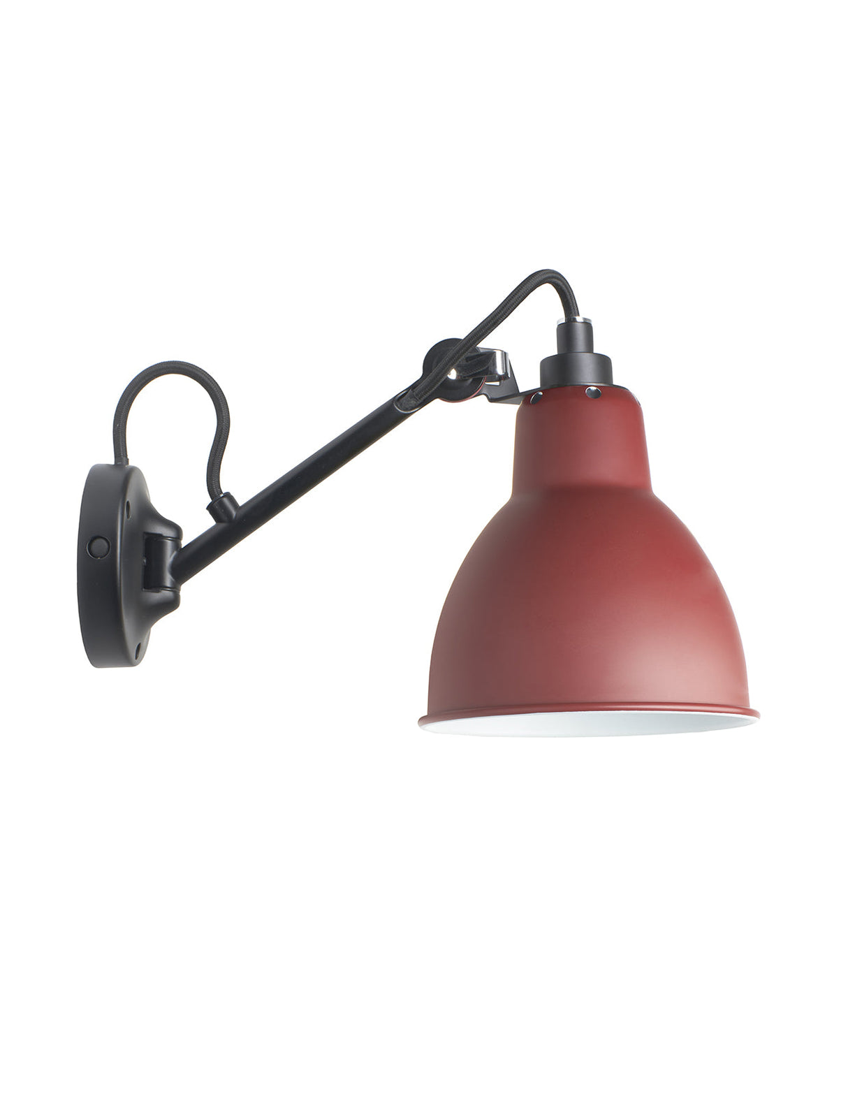 DCW Editions LAMPE GRAS N°104 Red Wall Light Round Shade – from Amos Lighting + Home