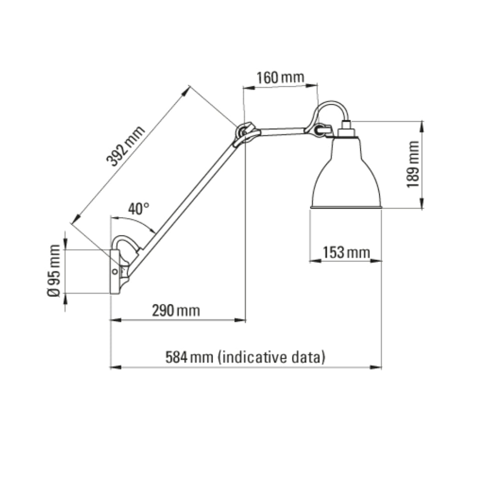 DCW Editions LAMPE GRAS N°122 BATHROOM IP44 Black Wall Light Round Shade – from Amos Lighting + Home