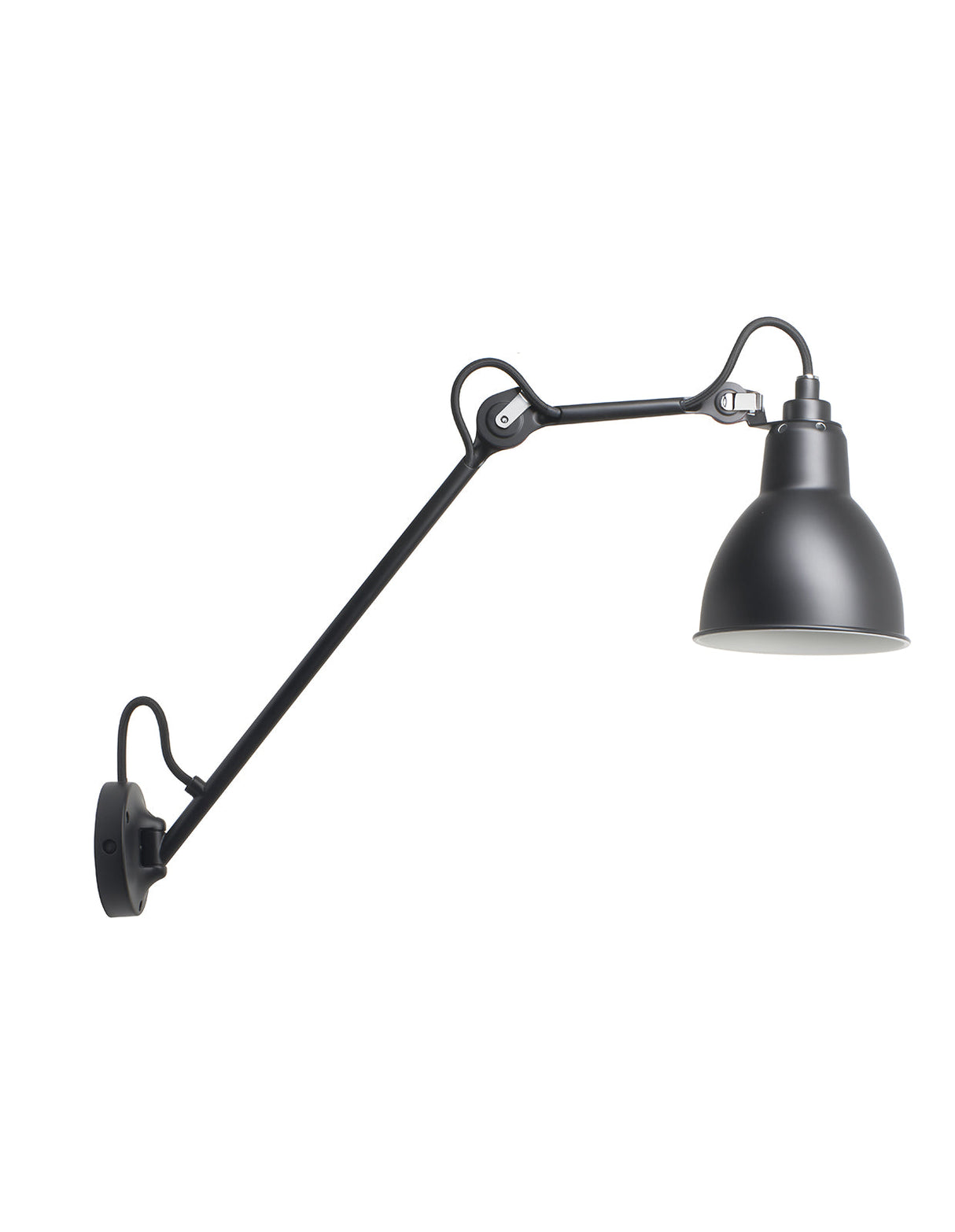 DCW Editions LAMPE GRAS N°122 Black Wall Light Round Shade – from Amos Lighting + Home