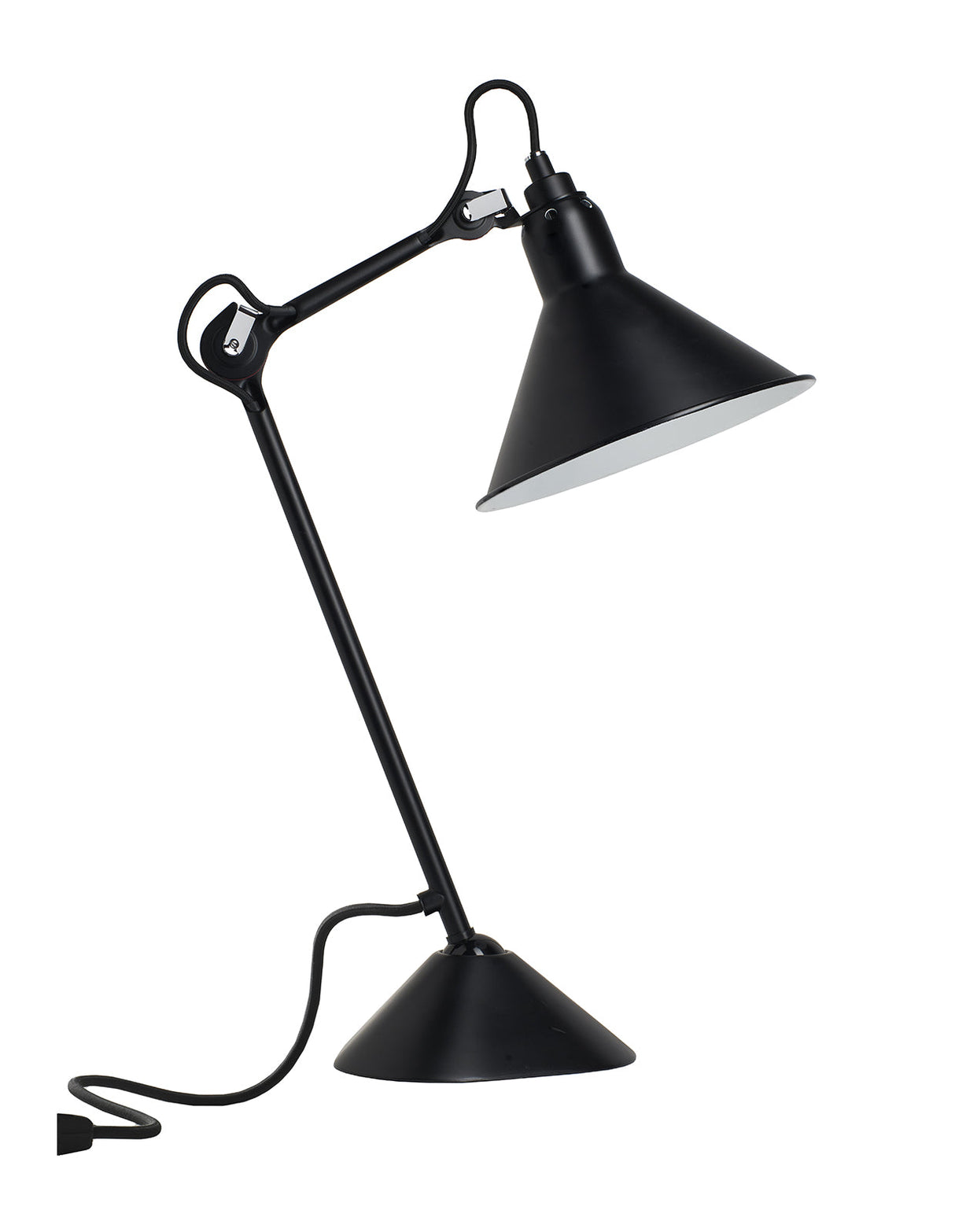 DCW Editions LAMPE GRAS N°205 Black Table Lamp Conic Shade – from Amos Lighting + Home
