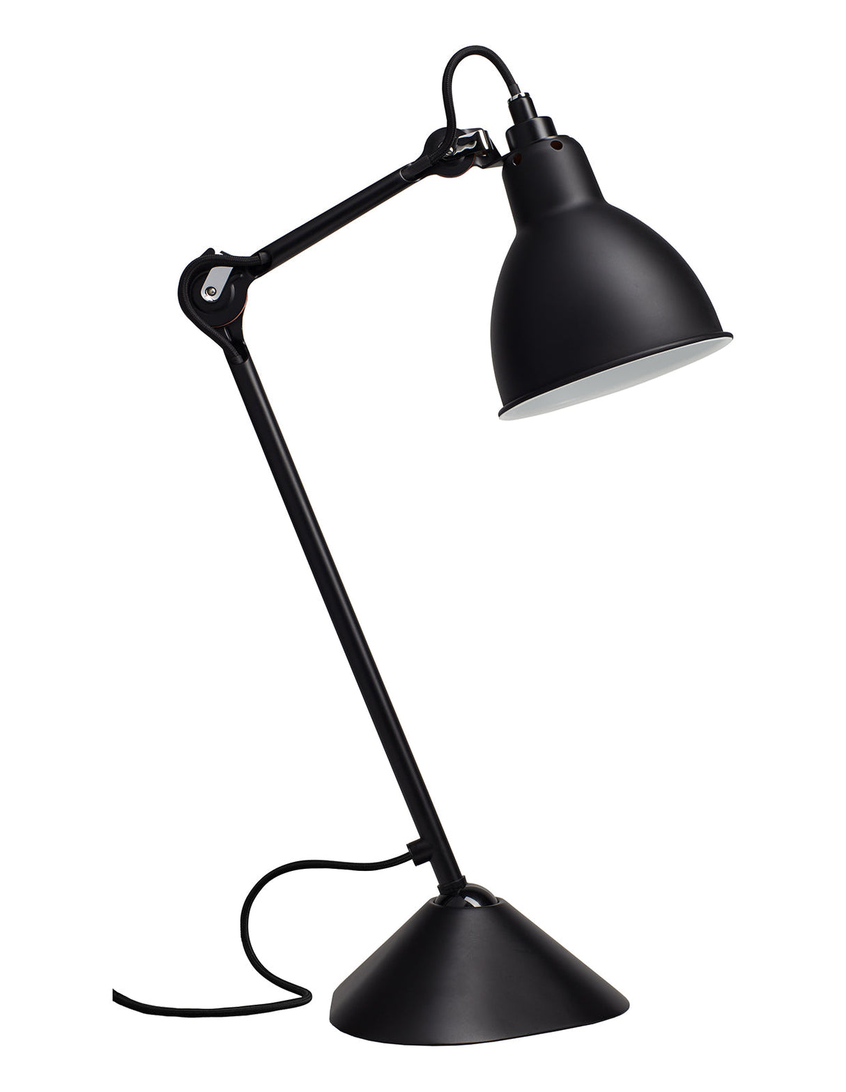 DCW Editions LAMPE GRAS N°205 Black Table Lamp Round Shade – from Amos Lighting + Home