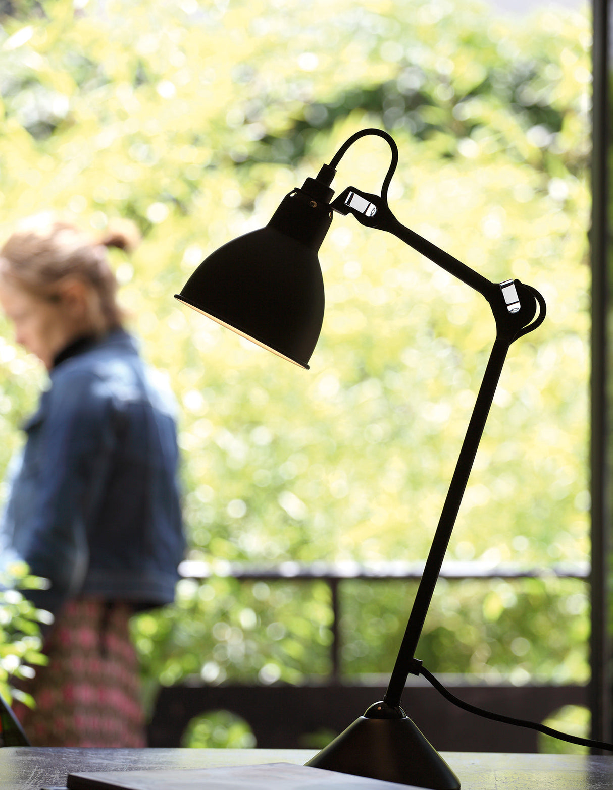 DCW Editions LAMPE GRAS N°205 Red Table Lamp Conic Shade – from Amos Lighting + Home