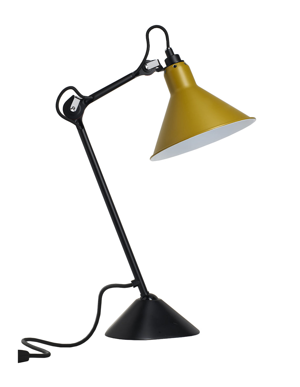 DCW Editions LAMPE GRAS N°205 Yellow Table Lamp Conic Shade – from Amos Lighting + Home