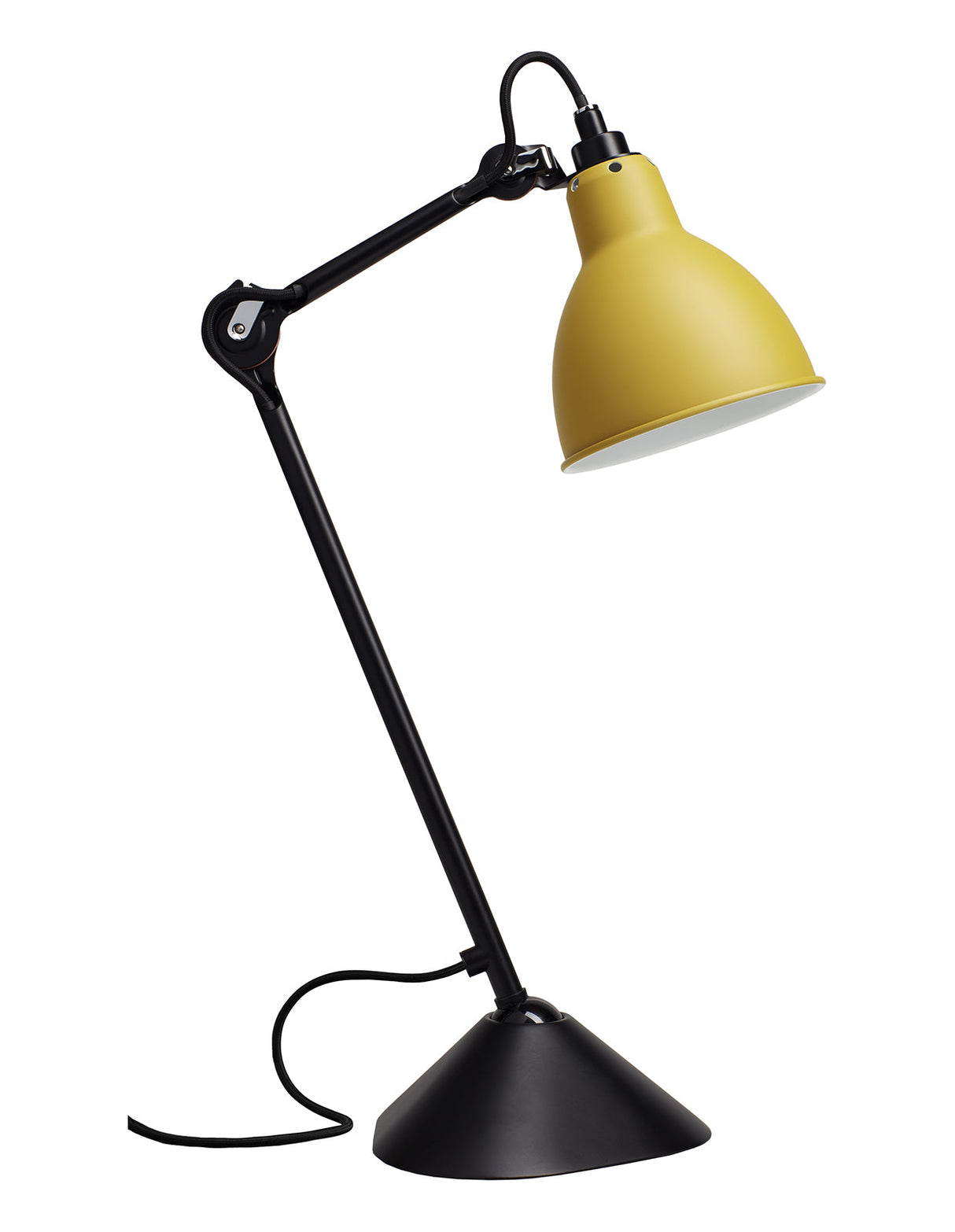 DCW Editions LAMPE GRAS N°205 Yellow Table Lamp Round Shade – from Amos Lighting + Home