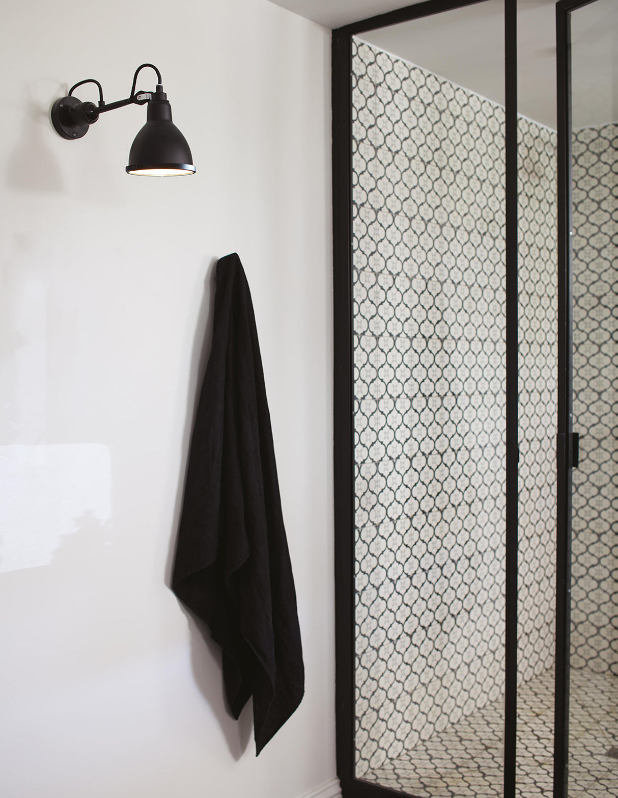DCW Editions LAMPE GRAS N°304 BATHROOM IP44 Black Wall Light Round Shade – from Amos Lighting + Home