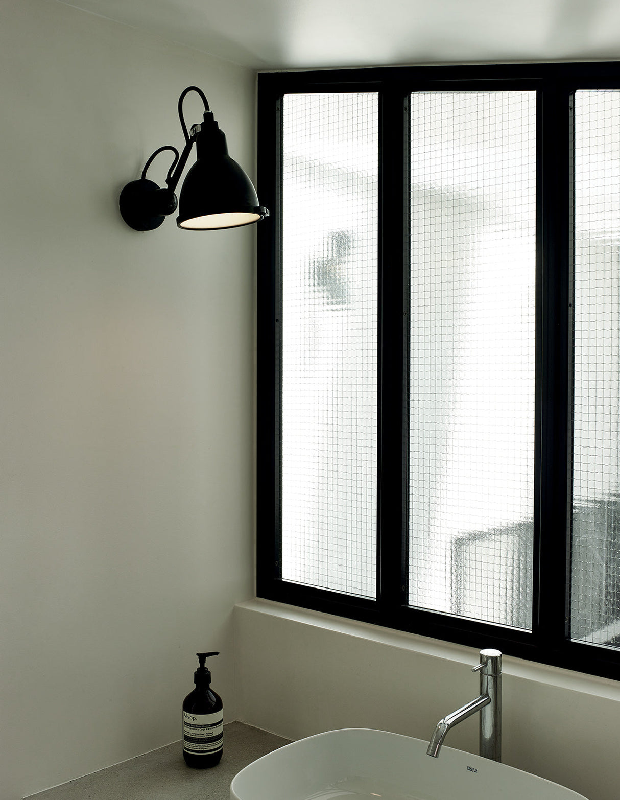 DCW Editions LAMPE GRAS N°304 BATHROOM IP44 Black Wall Light Round Shade – from Amos Lighting + Home