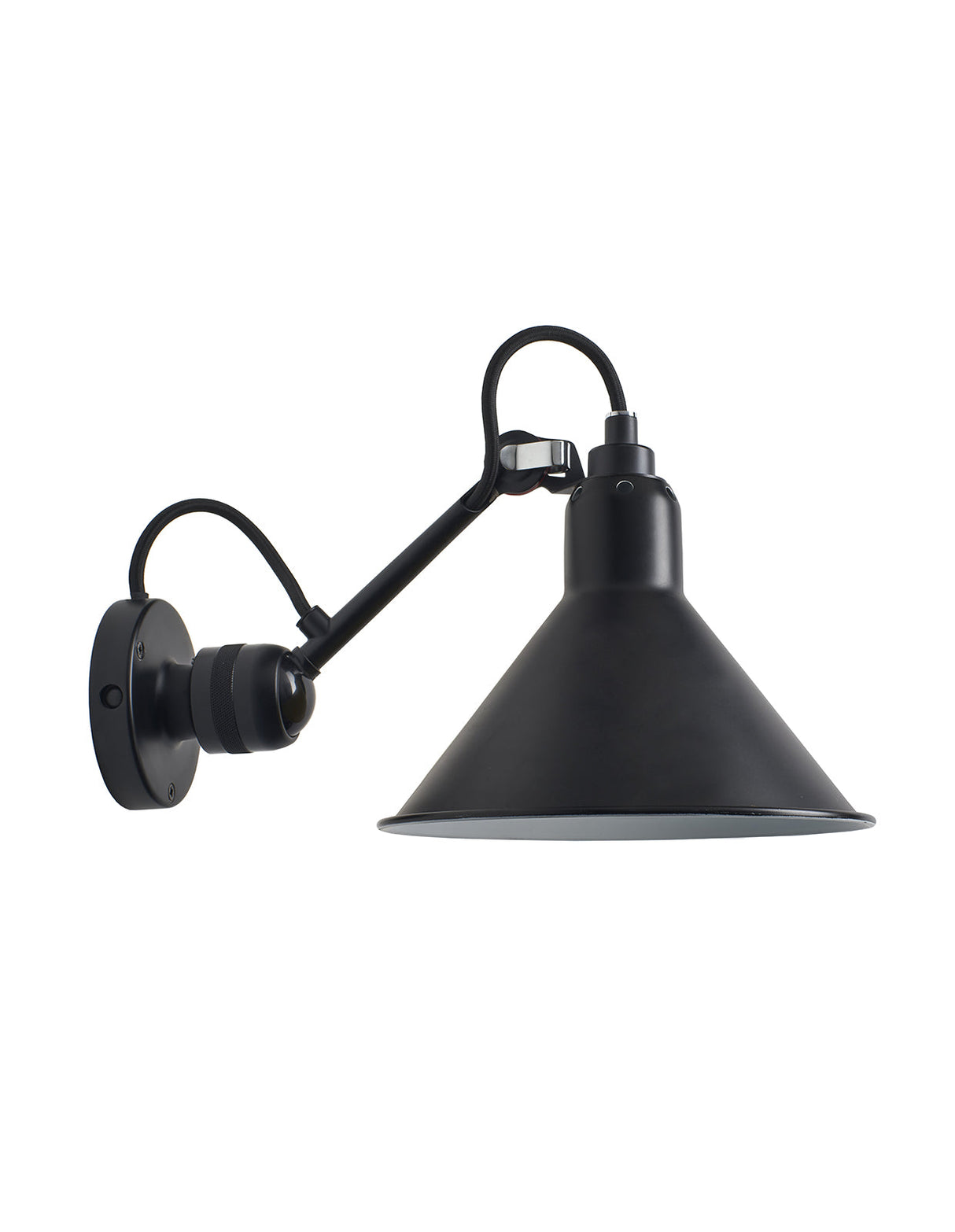 DCW Editions LAMPE GRAS N°304 Black Wall Light Conic Shade – from Amos Lighting + Home