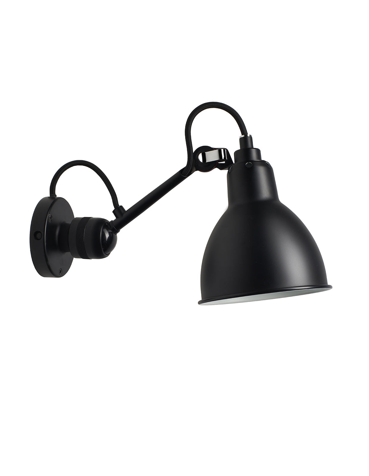 DCW Editions LAMPE GRAS N°304 Black Wall Light Round Shade – from Amos Lighting + Home