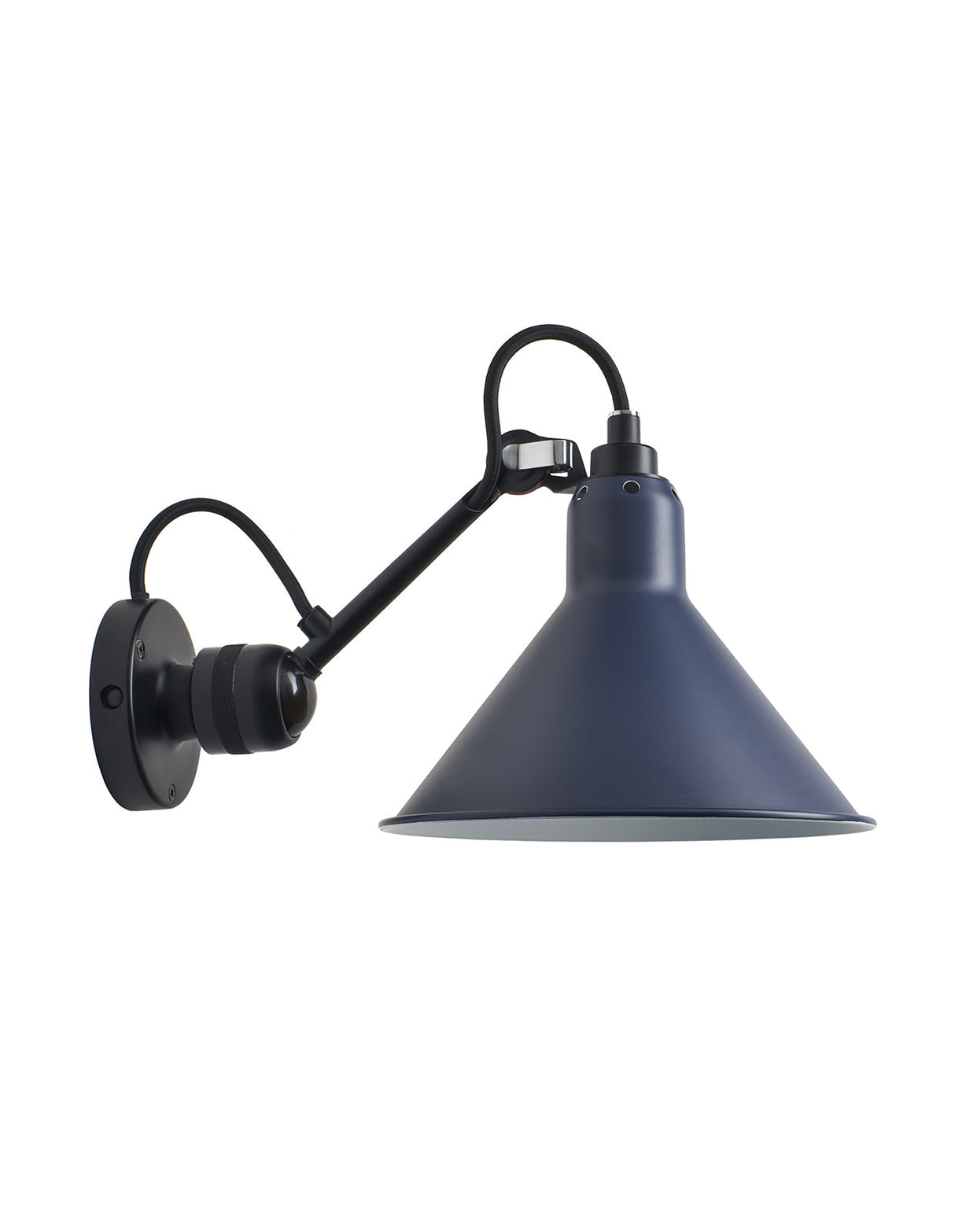 DCW Editions LAMPE GRAS N°304 Blue Wall Light Conic Shade – from Amos Lighting + Home