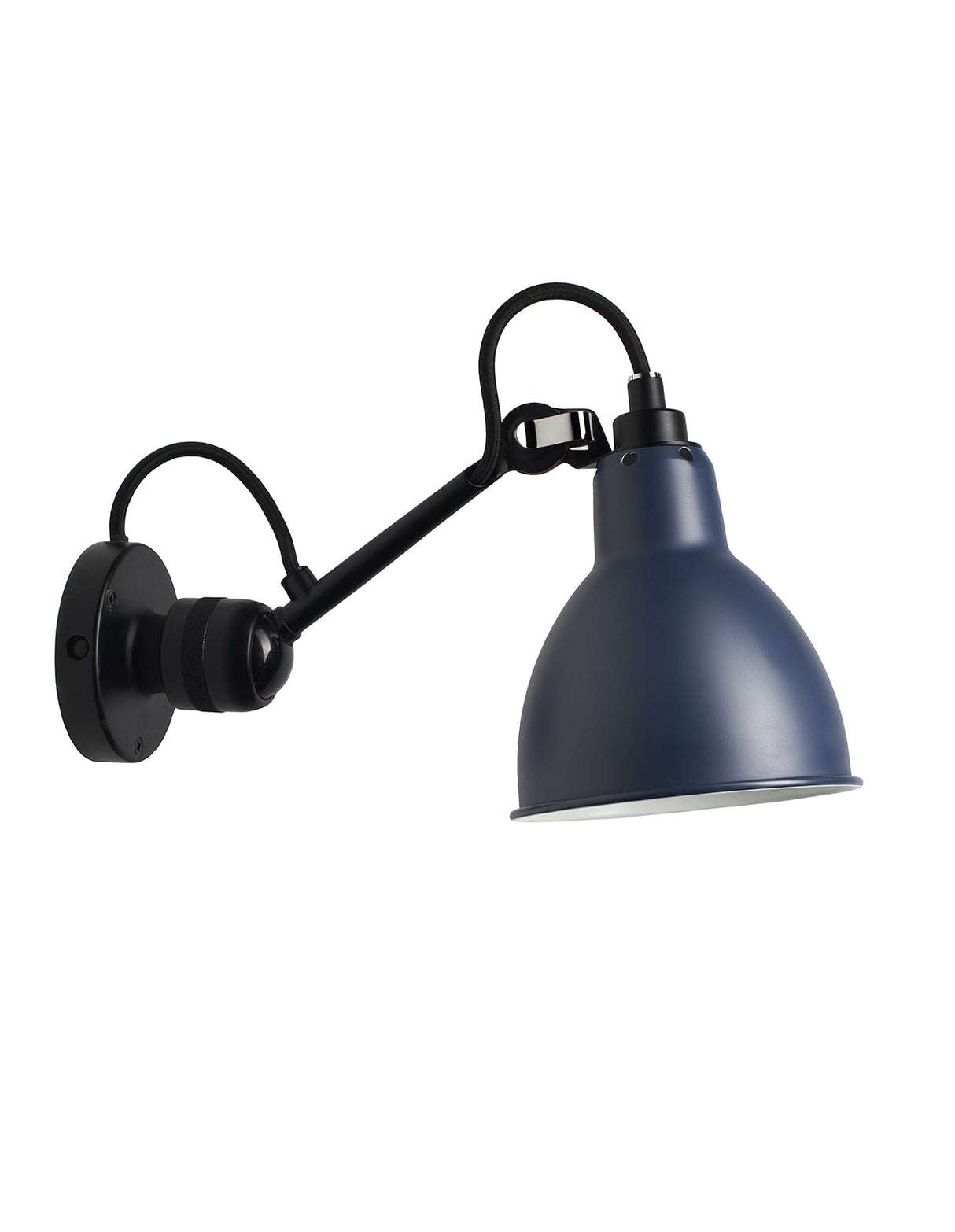 DCW Editions LAMPE GRAS N°304 Blue Wall Light Round Shade – from Amos Lighting + Home