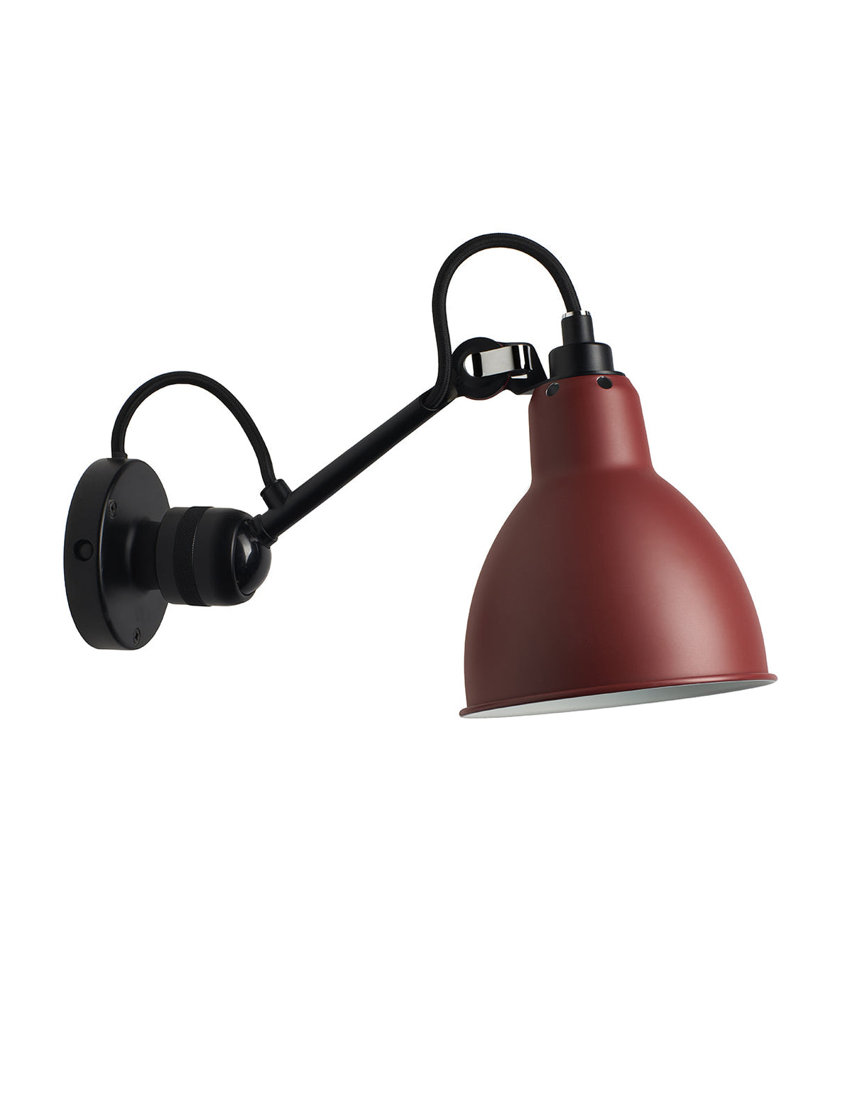 DCW Editions LAMPE GRAS N°304 Red Wall Light Round Shade – from Amos Lighting + Home