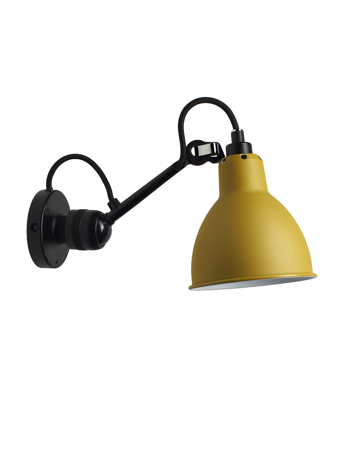 DCW Editions LAMPE GRAS N°304 Yellow Wall Light Round Shade – from Amos Lighting + Home