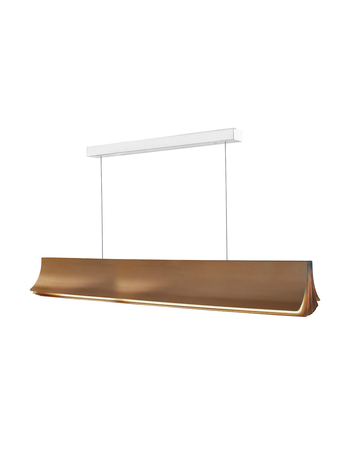 DCW Editions RESPIRO 900 Linear Bar Pendant Gold – from Amos Lighting + Home