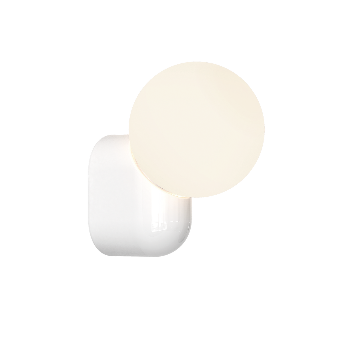 Astro Lyra Wall Single Gloss Glaze White Bathroom Wall Light