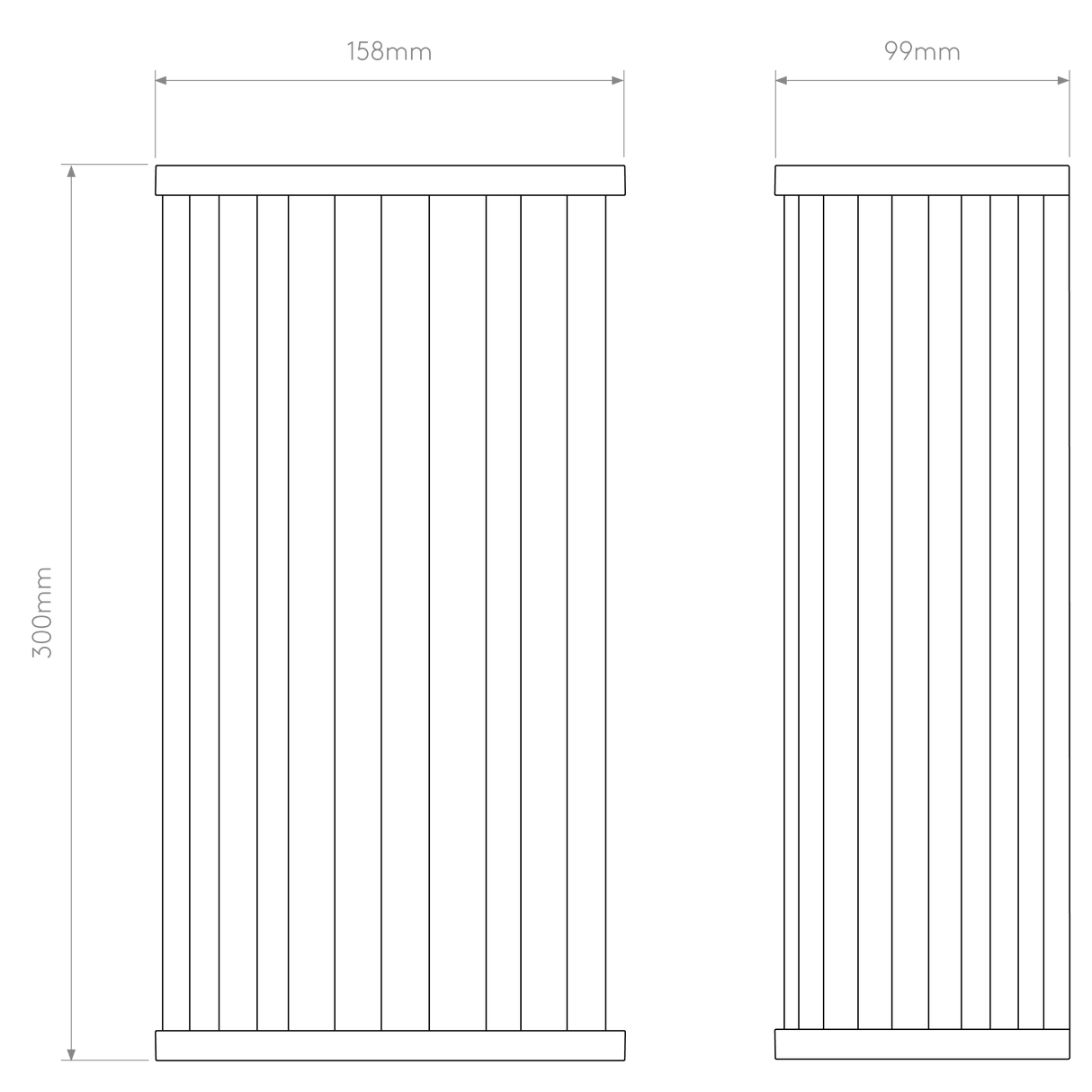 Astro Avignon Square 300 Bronze Interior Wall Light