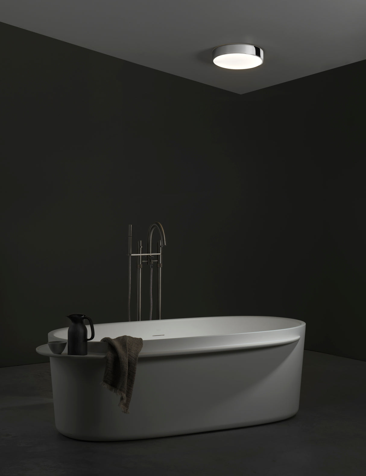 Astro Mallon LED Polished Chrome Bathroom Ceiling Light