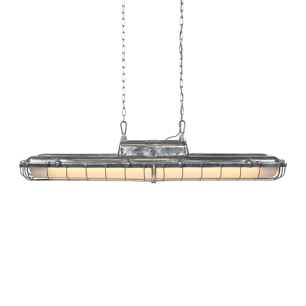 Soho Lighting Warwick Aluminum Industrial Strip Large Pendant Light