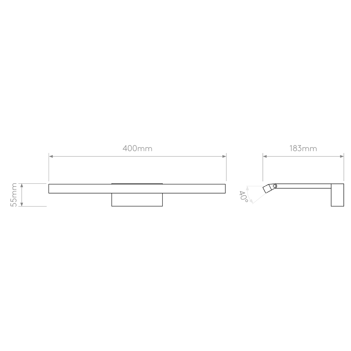 Astro Mondrian 400 LED Matt Black Interior Picture Light