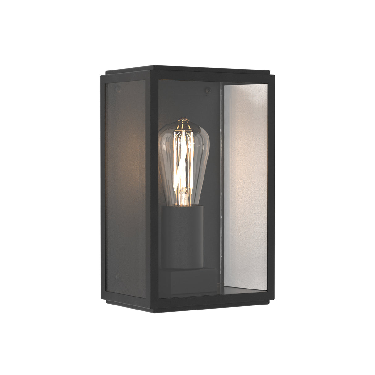 Astro Homefield 160 Textured Black Outdoor Wall Light