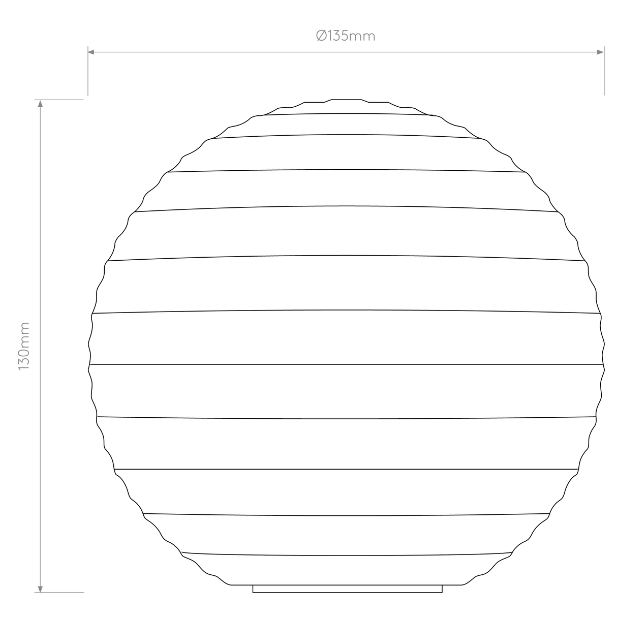 Astro Tacoma Ribbed Glass White (Opal) Lampshade Shade
