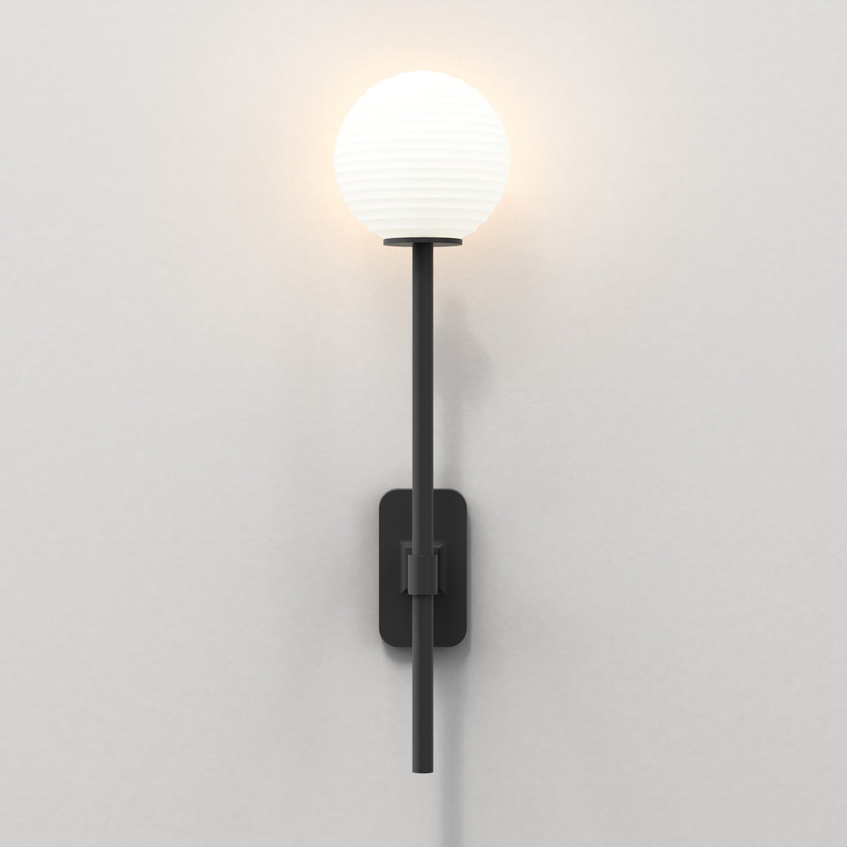 Astro Tacoma Single Grande Matt Black Bathroom Wall Light