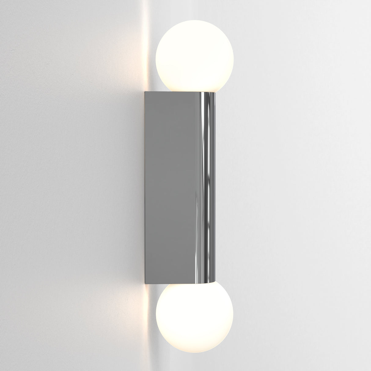 Astro Ortona Twin Polished Chrome Bathroom Wall Light