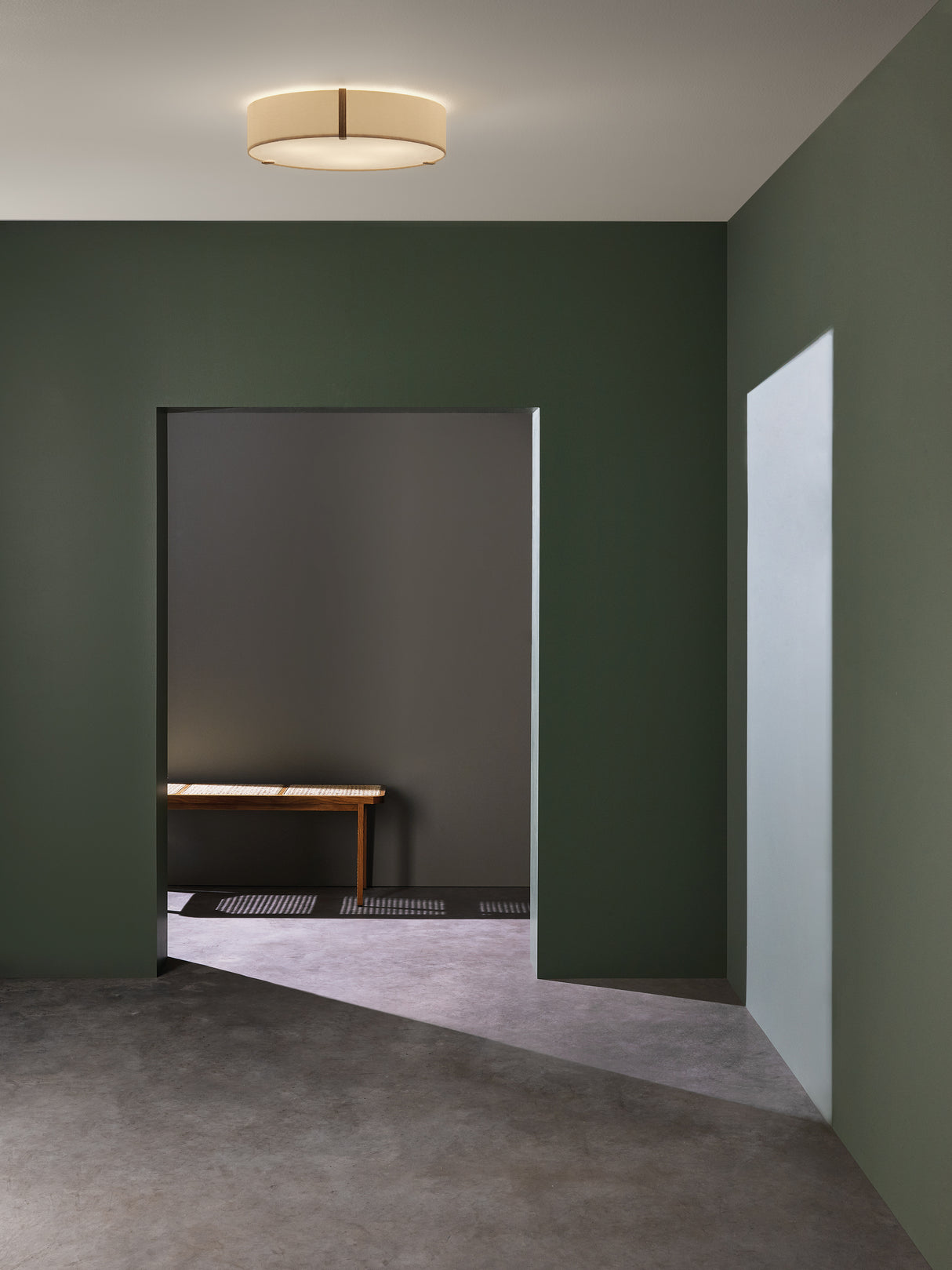 Astro Salina 550 Interior Ceiling Light Putty Fabric/Bronze