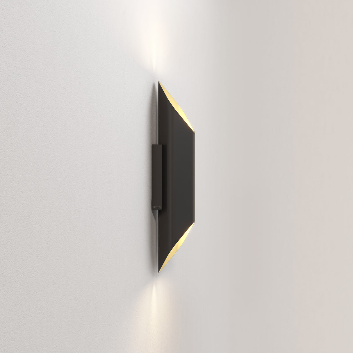 Astro Ako 420 Phase Matt Black/Gold Interior Wall Light