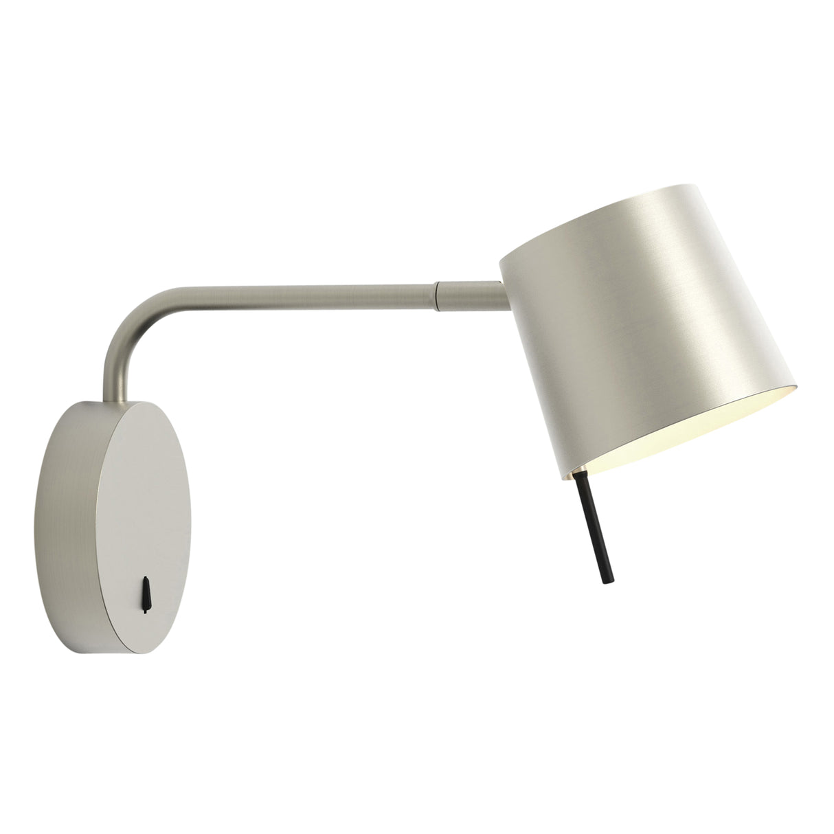 Astro Miura Swing Arm Base Matt Nickel Interior Wall Light