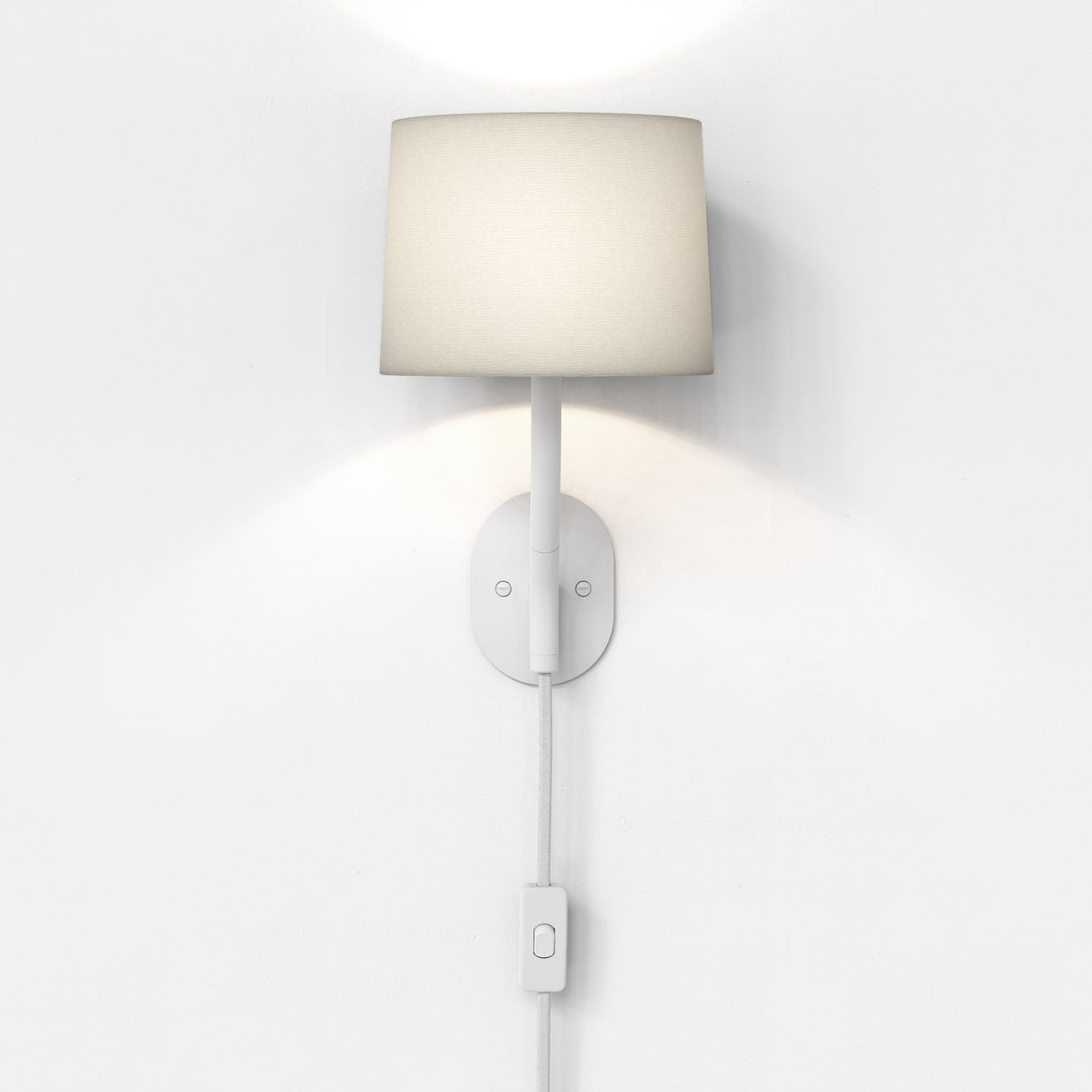 Astro Arbor Plug-In Matt White Interior Wall Light