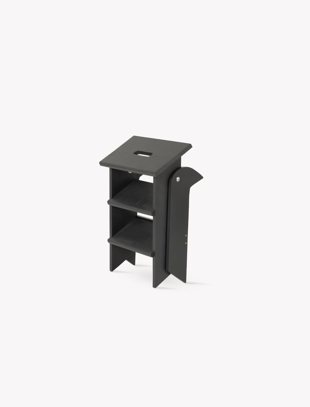 Garden Trading Classic Step Stool Spruce Wood, Charcoal Grey