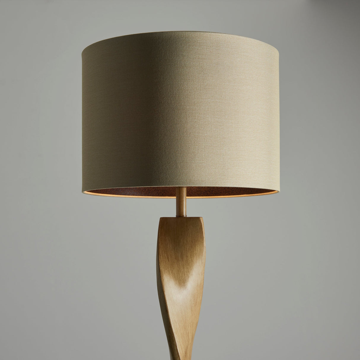 Amos Abia Wood Floor Lamp with Linen Shade – from Amos Lighting + Home