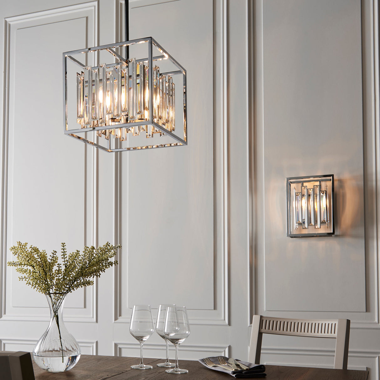 Endon Acadia Crystal Pendant Small – from Amos Lighting + Home